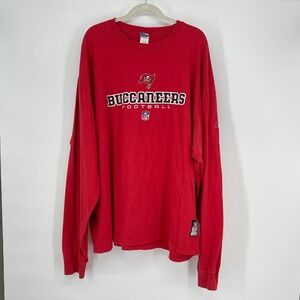 Vintage Tampa Bay Buccaneers NFL Football Reebok Long Sleeve‎ Shirt Mens 3XL
